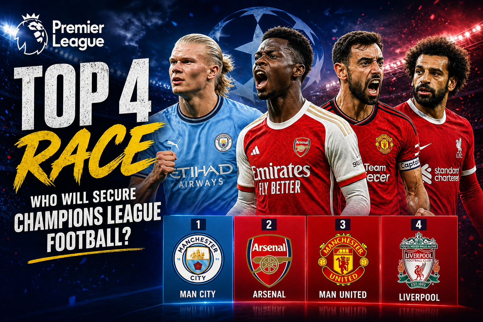Premier League Top 4 Race: Who Will Secure Champions League Football?