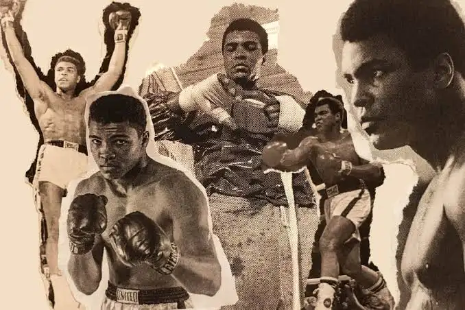Muhammad Ali boxing legend graphic