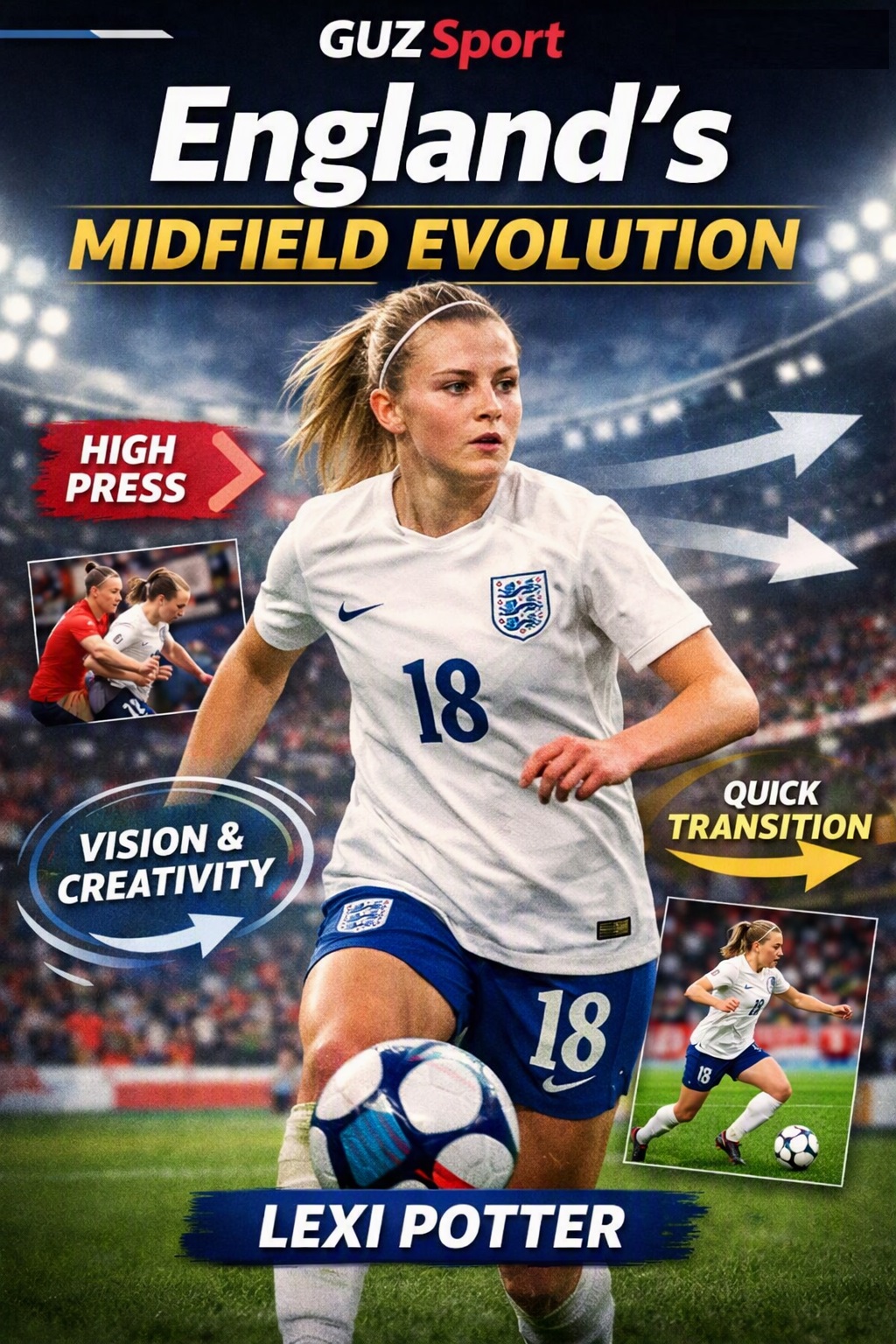 ⚽ Lexi Potter and England’s Midfield Evolution: The Blueprint for Wiegman’s Next Era
