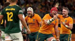 🏉 Four Men Down – But Australia Still Beat South Africa