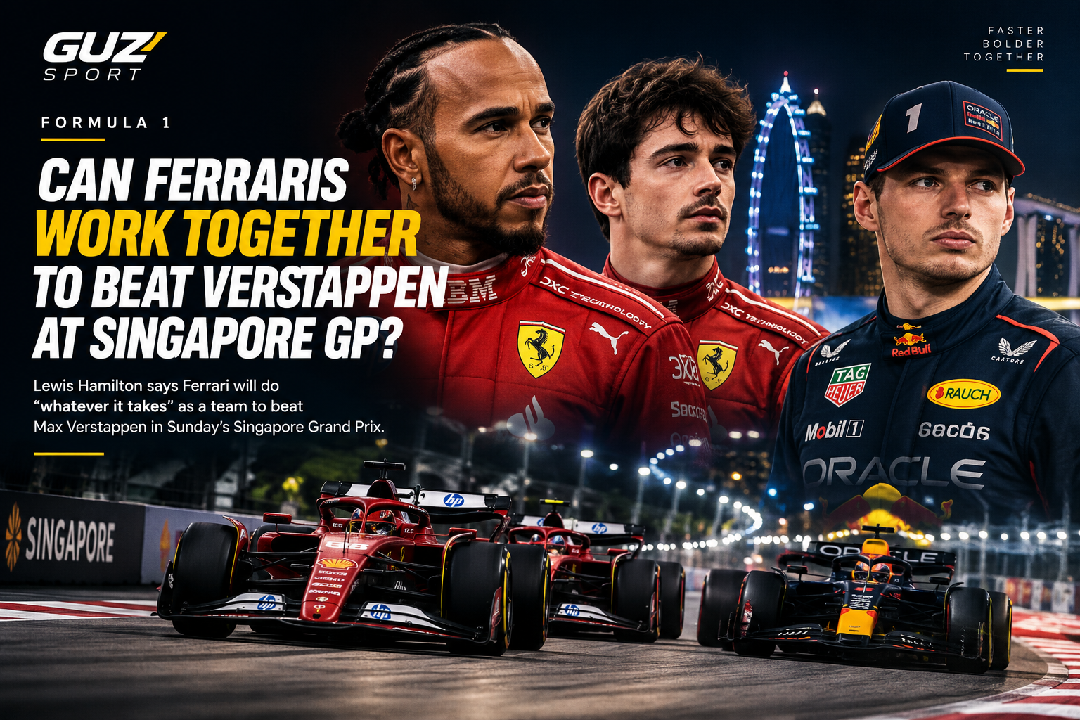 Can Ferrari Teamwork Help Hamilton and Leclerc Beat Verstappen at the Singapore GP?