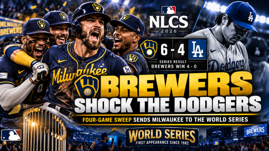 Milwaukee Brewers Sweep Dodgers to Reach World Series After Stunning Playoff Upset