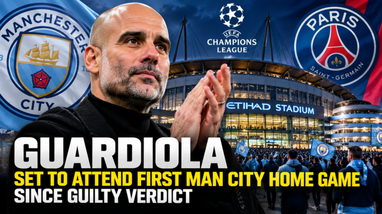 Pep Guardiola expected to return to the Etihad as Manchester City face PSG after the club's financial verdict.