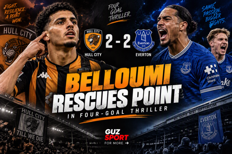 Hull City 2–2 Everton: Belloumi Rescues Point in Four-Goal Thriller
