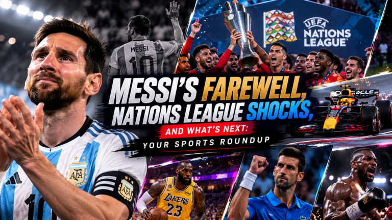 Messi’s Farewell, Nations League Shocks, and What’s Next: Your Sports Roundup